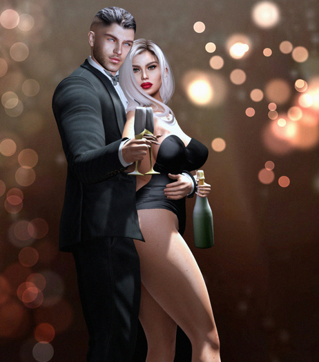 {Caress} New Years Pose