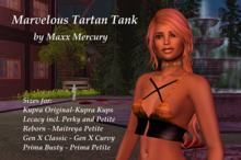 Marvelous Autumn Tartan Tank by Maxx Mercury