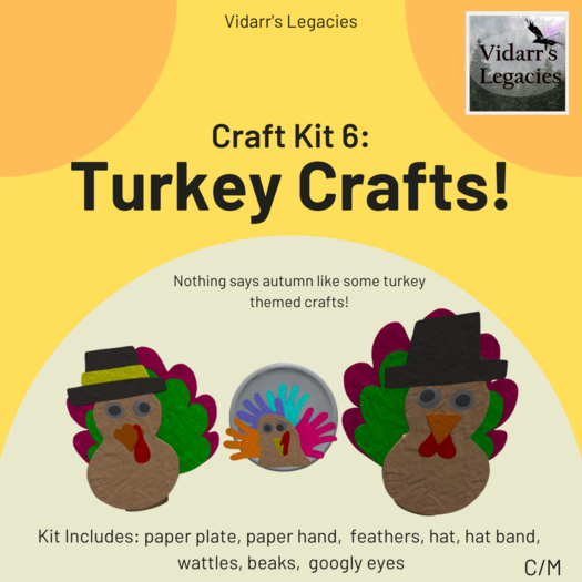 [Vidarr's Legacies] Craft Kit 5: Turkey Crafts (boxed)