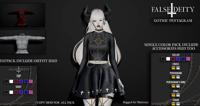 False Deity - Gothic Pentagram FATPACK