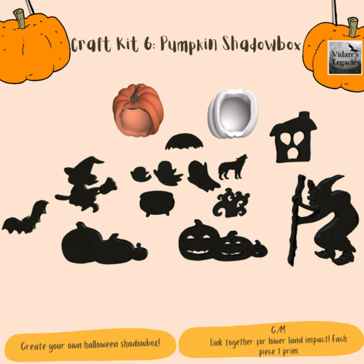 [Vidarr's Legacies] Craft Kit: Pumpkin Shadowbox (boxed)