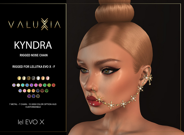VALUXIA - Kyndra Rigged Nose Chain (LEL EVOX F)