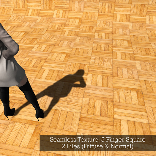 Seamless Texture 5 Finger Square Wood