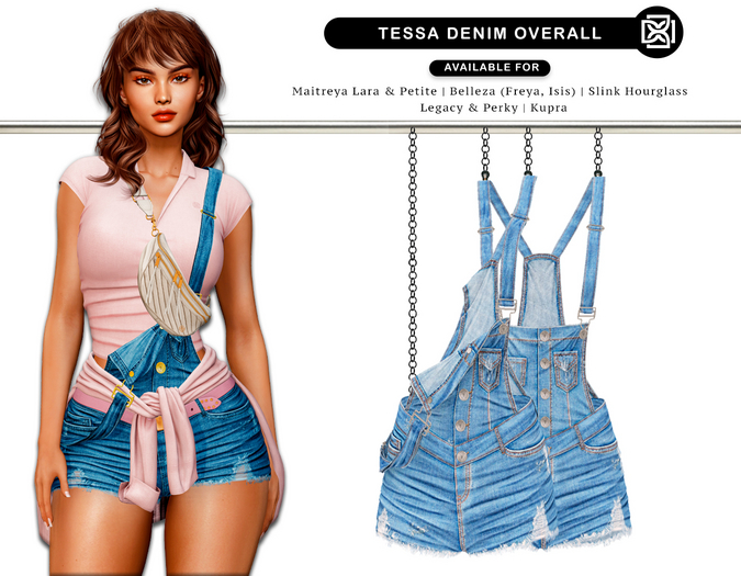 Addams - Tessa Denim Overall #36