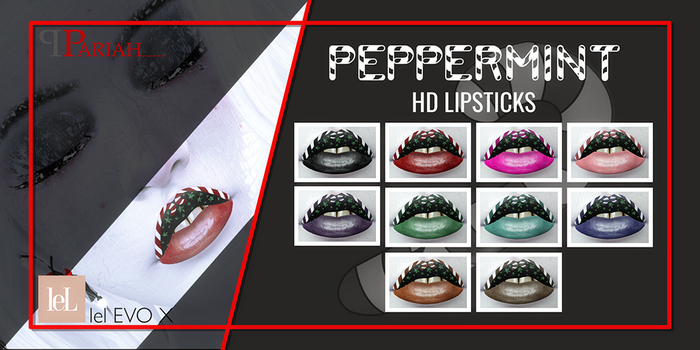 .:.Pariah.:. Peppermint HD Lipsticks
