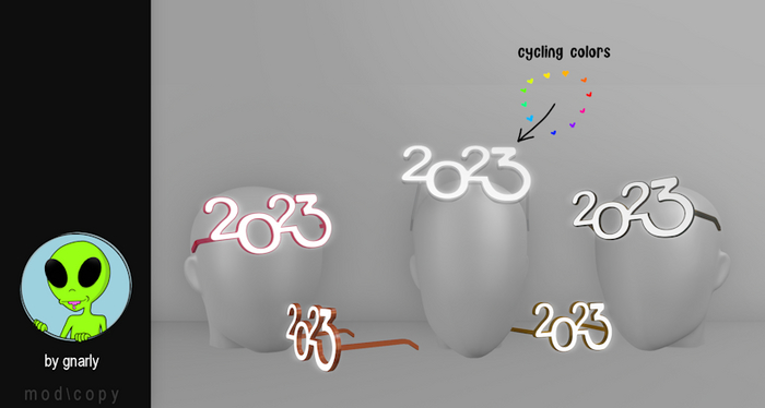 G/\/ARLY:: NYE'23 Glasses Set - Plastic (Clear)