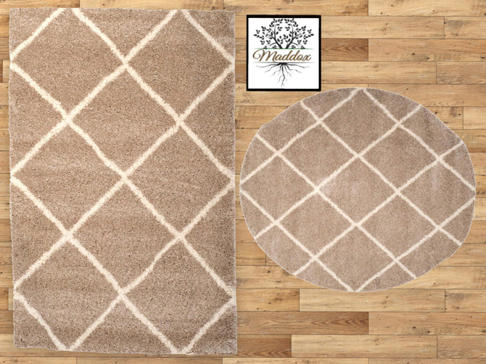 Maddox - Rug Set Trellis large print-beige