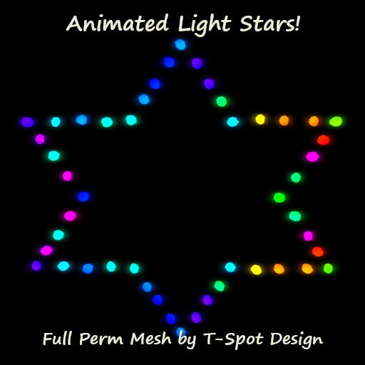 T-Spot Mesh - Animated Light Stars - LI=0.7-1.5