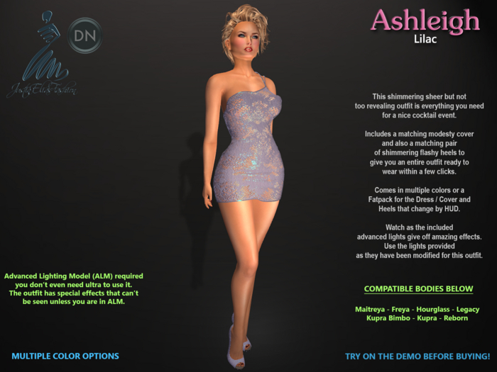 J.E.F - Ashleigh - Lilac - ADD