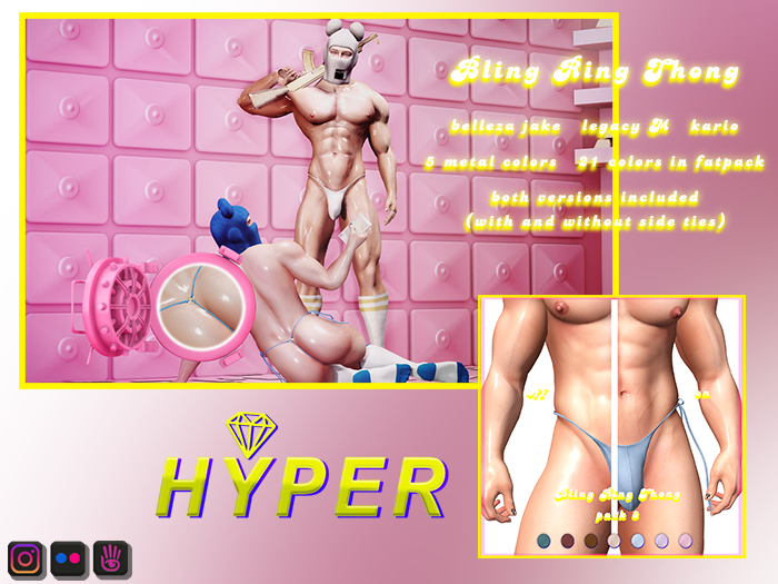 $.HYPER.$ Bling Ring Thong III