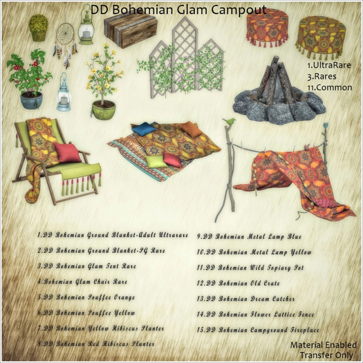 4.Bohemian Glam Chair PG RARE