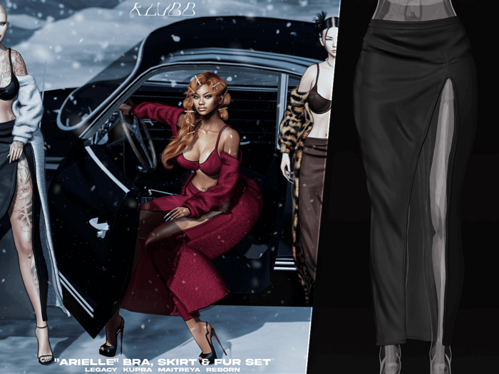 #Klubb "Arielle" Skirt [Black]