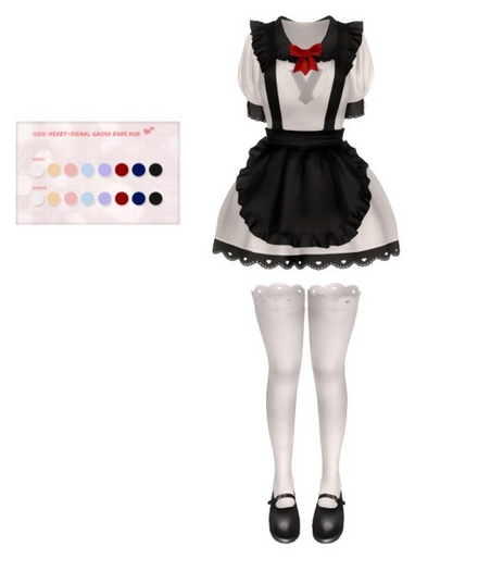 :uzu: heart signal gacha RARE legacy + shoes black