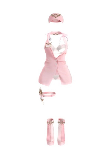 *Tentacio* Tamsy nurse complete set PINK maitreya