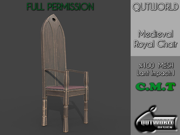 .::QUTWORLD Medieval Royal Chair::.FP