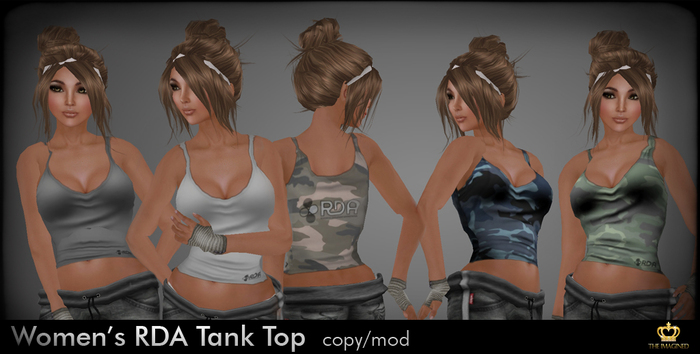 *TheImagined* RDA Tank Top - Camo Blue