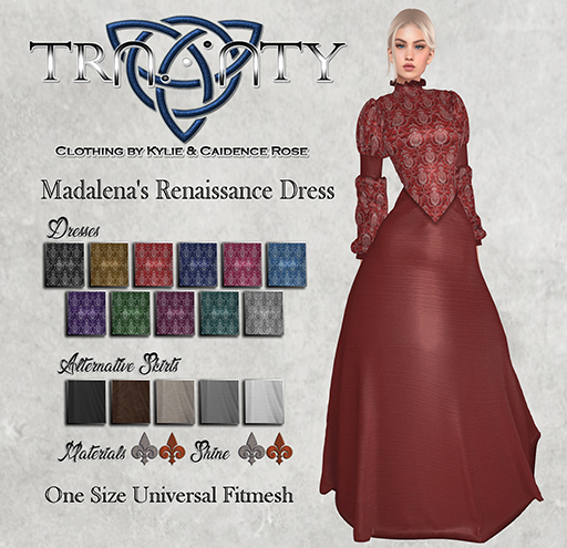 Trinity - Madalena's Renaissance Dress (Universal Size (One size fits all))