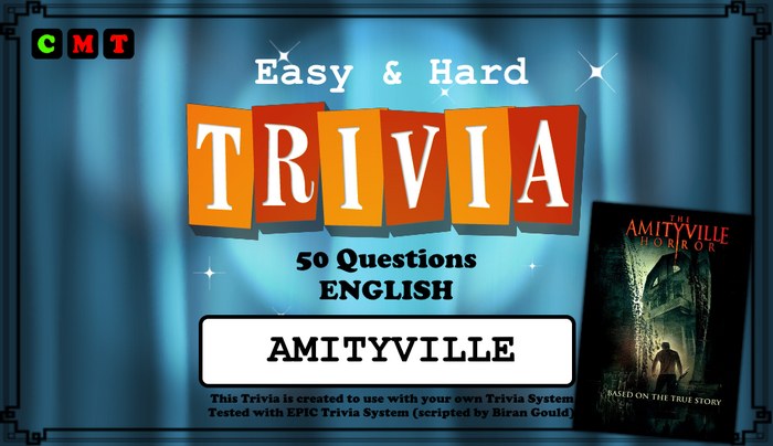 =D2T Trivia Game= Amityville [T] boxed