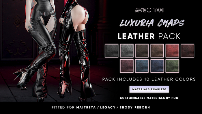 AVEC TOI - Luxuria Chaps LEATHER PACK