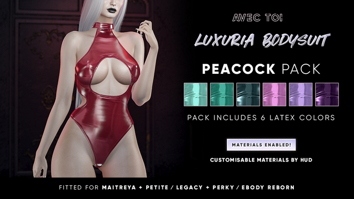 AVEC TOI - Luxuria Bodysuit PEACOCK PACK