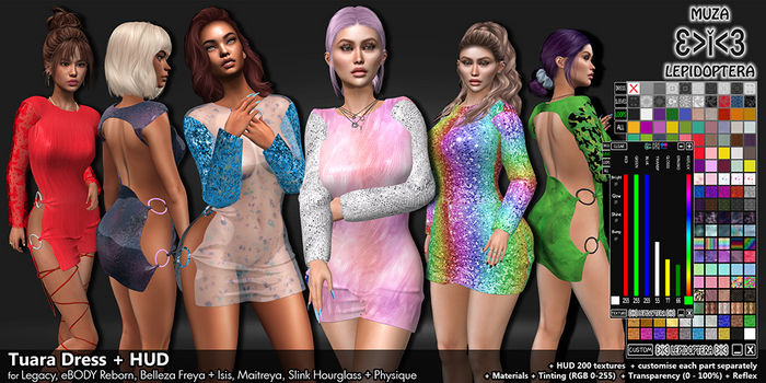 }>i<{ MUZA Tuara Dress + HUD