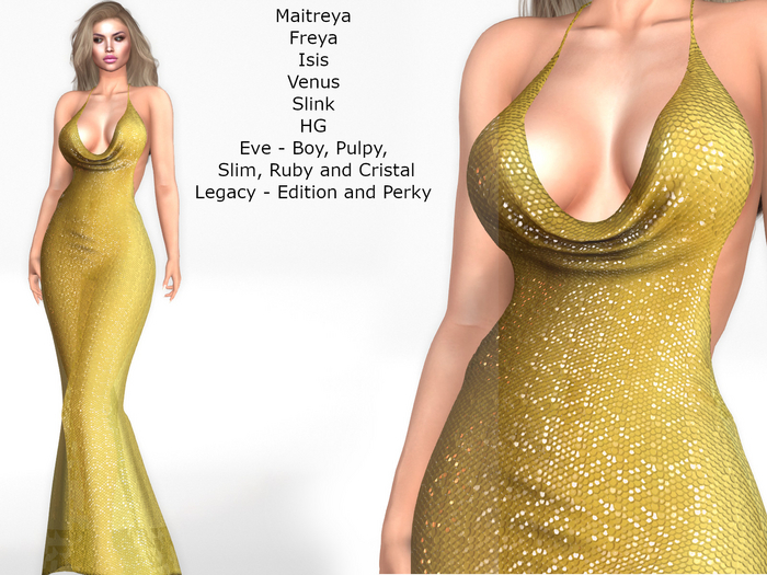 ~PP~ Sequined Jacque Gown - Goddess