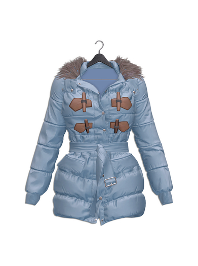 VINYL - Chestnut Puffer Coat Pak Soft Blue