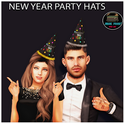 Junk Food - New Year Party Hats