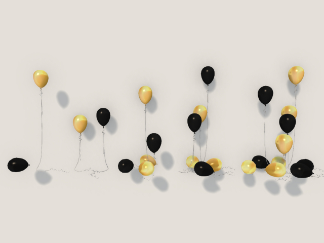 Black & Gold Balloon