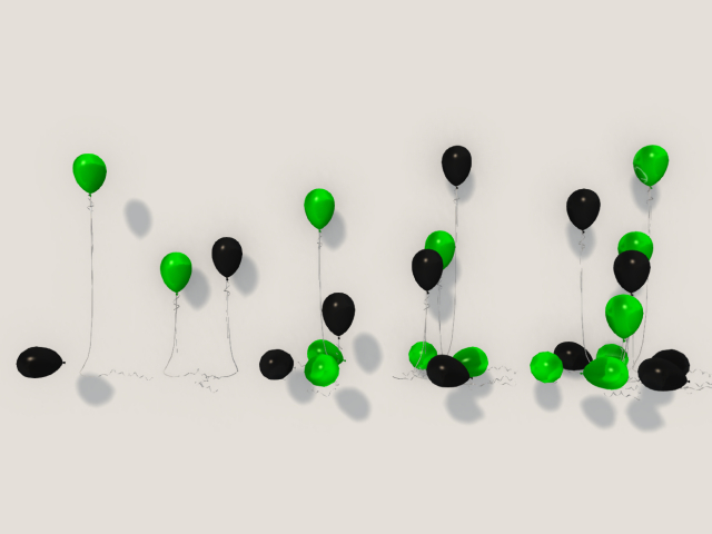 Black & Green Balloon