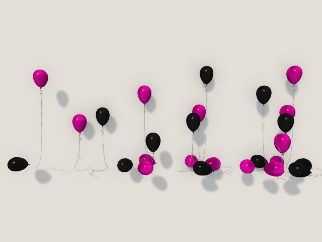 Black & Pink Balloon
