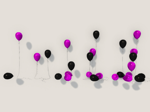 Black & Purple Baloons