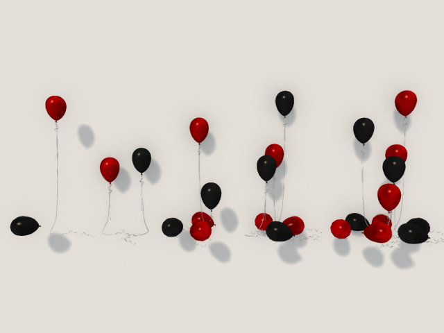 Black & Red Balloon