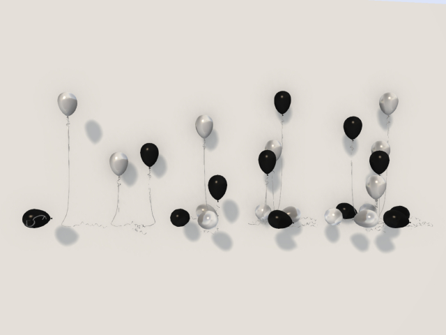 Black & Silver Balloon