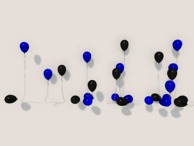 Blank & Blue Balloon