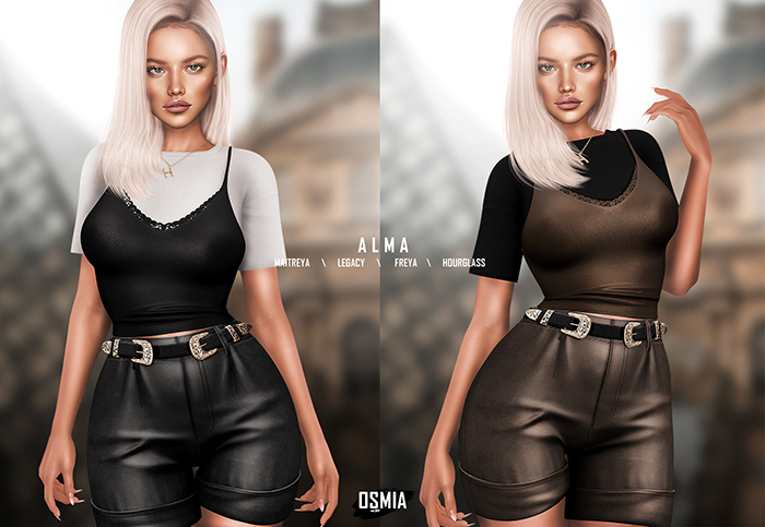 OSMIA - Alma.Leather Shorts - FullPack