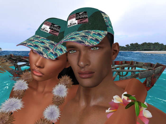 MAORI RUGGBY ALL BLACKS CAP (with resizer)