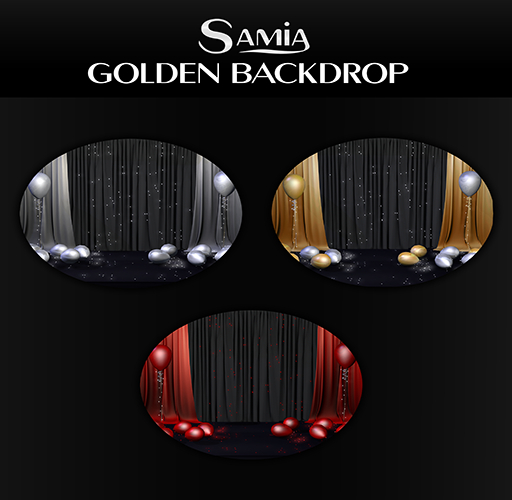 Samia - Golden Happy New Year Backdrop  -- 20 % OFF --