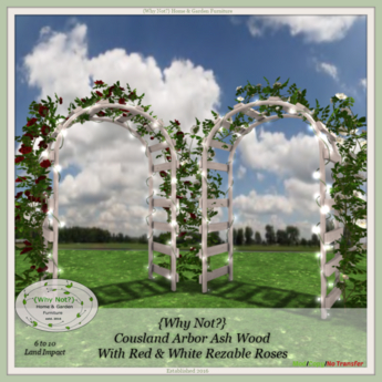 Second Life Marketplace - {Why Not?} Cousland Arbor Ash Wood-Boxed