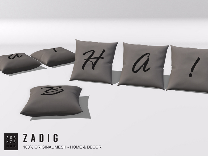 ZADIG. Cushion & Letters [clearance]