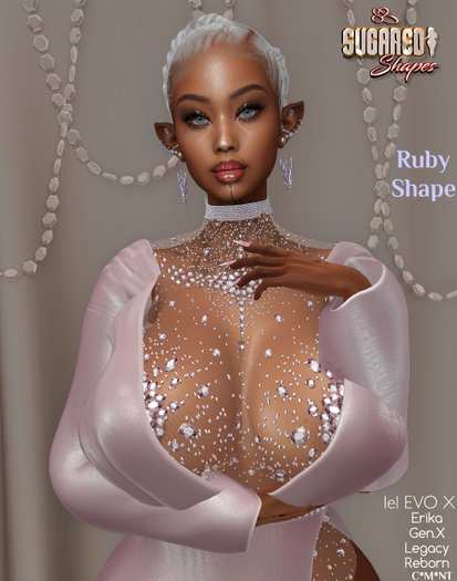 SUGARED SHAPES ~ RUBY {LeLUTKA RAVEN}Fatpack