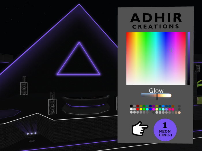 A5 - [Blue] - Neon Disco Club & Dance Club A5 - [ADHIR] - BOX