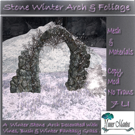 +Inner Mantra+ Stone Winter Arch & Foliage