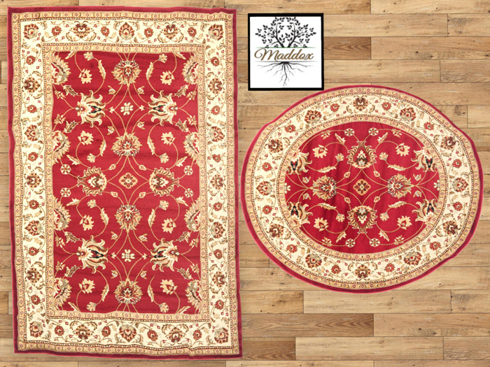 Maddox - Rug Set-Traditional-red