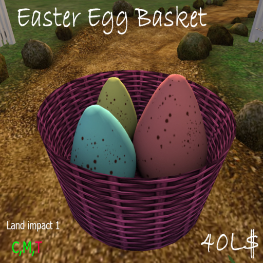 Easter egg basket decoration