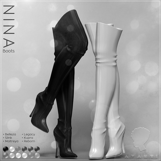.:Avanti:. Nina Boots DEMO (Freya, Hourglass, Maitreya, Legacy, Kupra and Reborn)
