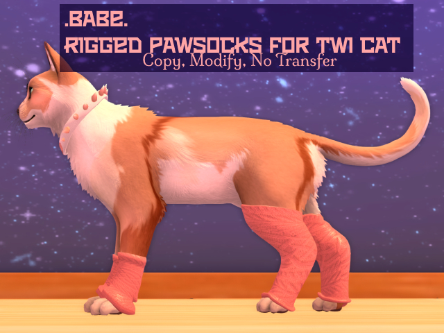 .Babe. Pawsocks for TWI WildCat {BOXED}