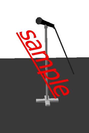microphone with cord on stand