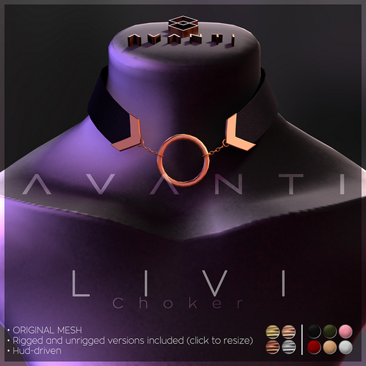 .:Avanti:. Livi Choker (6 Colors/Rigged & Non rigged)