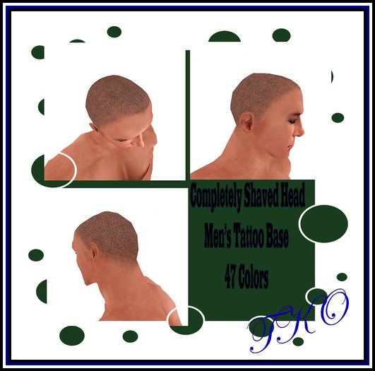TKo Completely Shaved Hair Base Tattoo's
